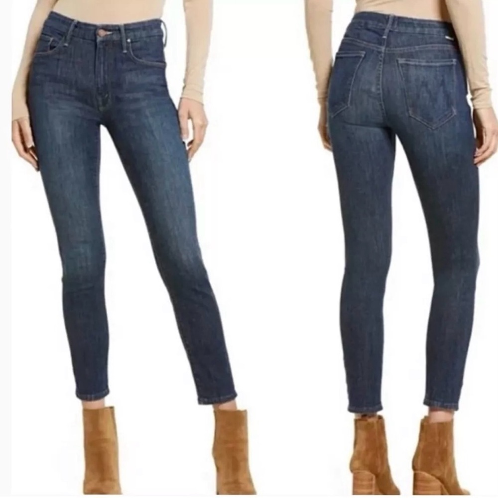 Mother The Looker Crop Blue Size 30.‎
